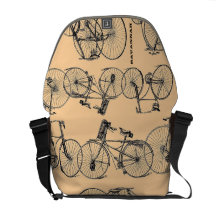 Sac messenger vintage personnalisé à bicyclette de sacoches