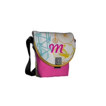 Sac messenger vintage personnalisé à bicyclette de sacoche
