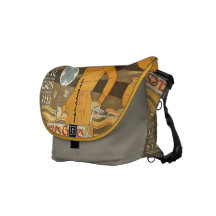 Sac messenger vintage personnalisé à fille de cycl sacoche