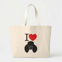 Sac noir de caniche