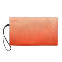 Sac orange-clair de bracelet de motif pochettes avec dragonne