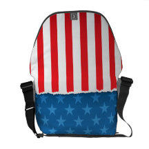 Sac patriotique américain de drapeau de bannière é sacoche