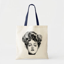 Sac réutilisable de dame victorienne