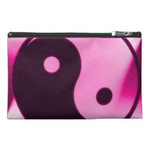 Sac rose d'accessoire de voyage de yang de yin trousses de voyage