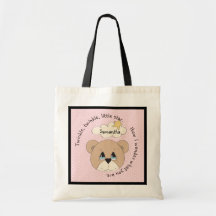 Sac rose de comptine d'étoile de scintillement