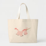 Sac rose de licorne de bande dessinée sacs