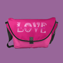 Sac rose génial d'AMOUR sacs messenger