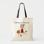 Sac rouge customisé de basket-ball de fille de bât