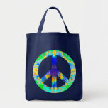 Sac teint par cravate de signe de paix
