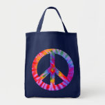 Sac teint par cravate de signe de paix