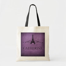 Sac vintage de Flourish de Français, pourpre