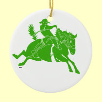 SaddlebroncGreen ornements