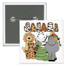 Safari animal badges avec agrafe