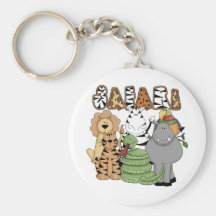 Safari animal porte-clef