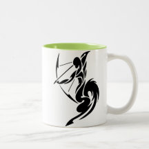 Sagittaire ; Archer Tasses