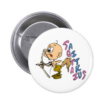 Sagittaire de bande dessinée badges