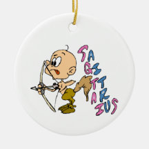 Sagittaire de bande dessinée ornements de noël