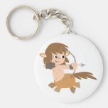Sagittaire mignon Keychain de centaure de bande de porte-clés