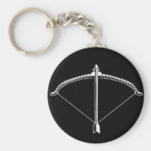 Sagittaire noir et blanc Keychain Porte-clefs