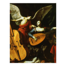 Saint Cecilia et l'ange par Carlo Saraceni Invitations Personnalisables