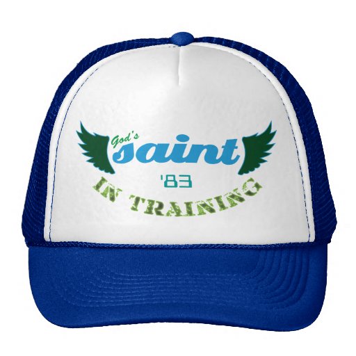 Saint dans le chapeau (bleu) de formation casquette