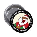 Saint noir gai Nicholas 2 Badge Avec Épingle