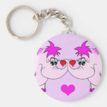 Saint-Valentin chanceuse Keychain d'auriculaire Porte-clef