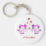 Saint-Valentin chanceuse Keychain d'auriculaire Porte-clefs