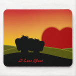 Saint-Valentin chanceuse mignonne Mousepad d'auric tapis de souris