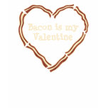 Saint-Valentin de coeur de lard anti t-shirts