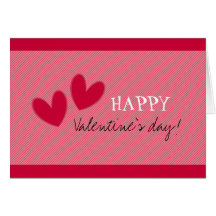 Saint-Valentin heureuse de coeurs Carte De Vœux