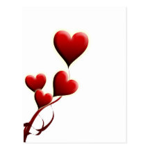 Saint Valentin motif carte postale