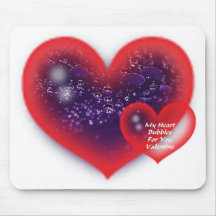 Saint-Valentin Mousepad de coeur Tapis De Souris