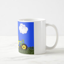 Saint-Valentin verte de tracteur Tasse