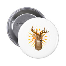 Saison de cerfs communs pin's avec agrafe