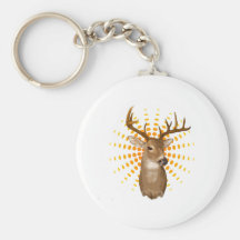 Saison de cerfs communs porte-clef