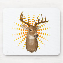 Saison de cerfs communs tapis de souris