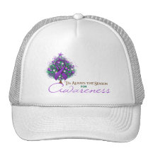 Saison pourpre de conscience de Noël de ruban Casquette