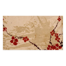 Sakura fleurit la carte de profil carte de visite