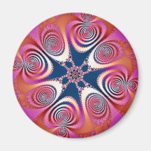 Salamandre - art de fractale magnets pour réfrigérateur