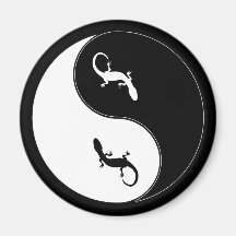 Salamandre de Yin Yang Aimant Pour Réfrigérateur