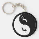 Salamandre de Yin Yang Porte-clés