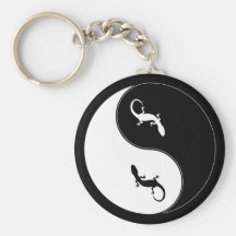 Salamandre de Yin Yang Porte-clés