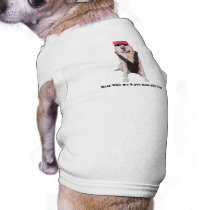 Salissez avec moi et vous salissez avec lui ! vêtements pour animaux domestiques