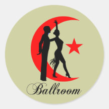 Salle de bal autocollants ronds