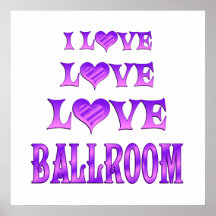 Salle de bal d'amour d'amour affiche