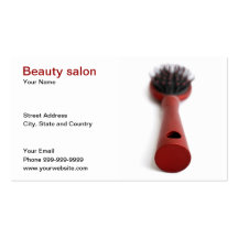 salon de beauté modèle de carte de visite