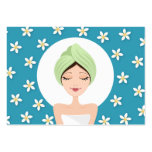 Salon de beauté ou carte de visite de spa - bleu t