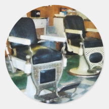Salon de coiffure faisant le coin autocollants
