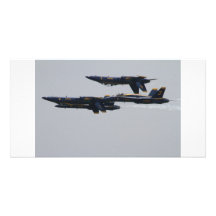 Salon de l'aéronautique de plage d'ANGES BLEUS Cartes De Vœux Avec Photo